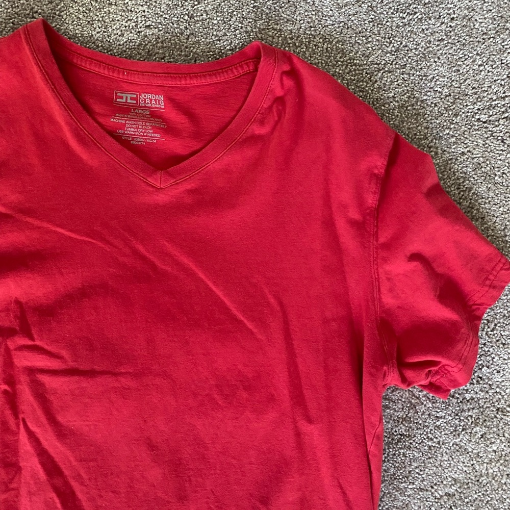 Jordan Craig Red V- Neck in Large